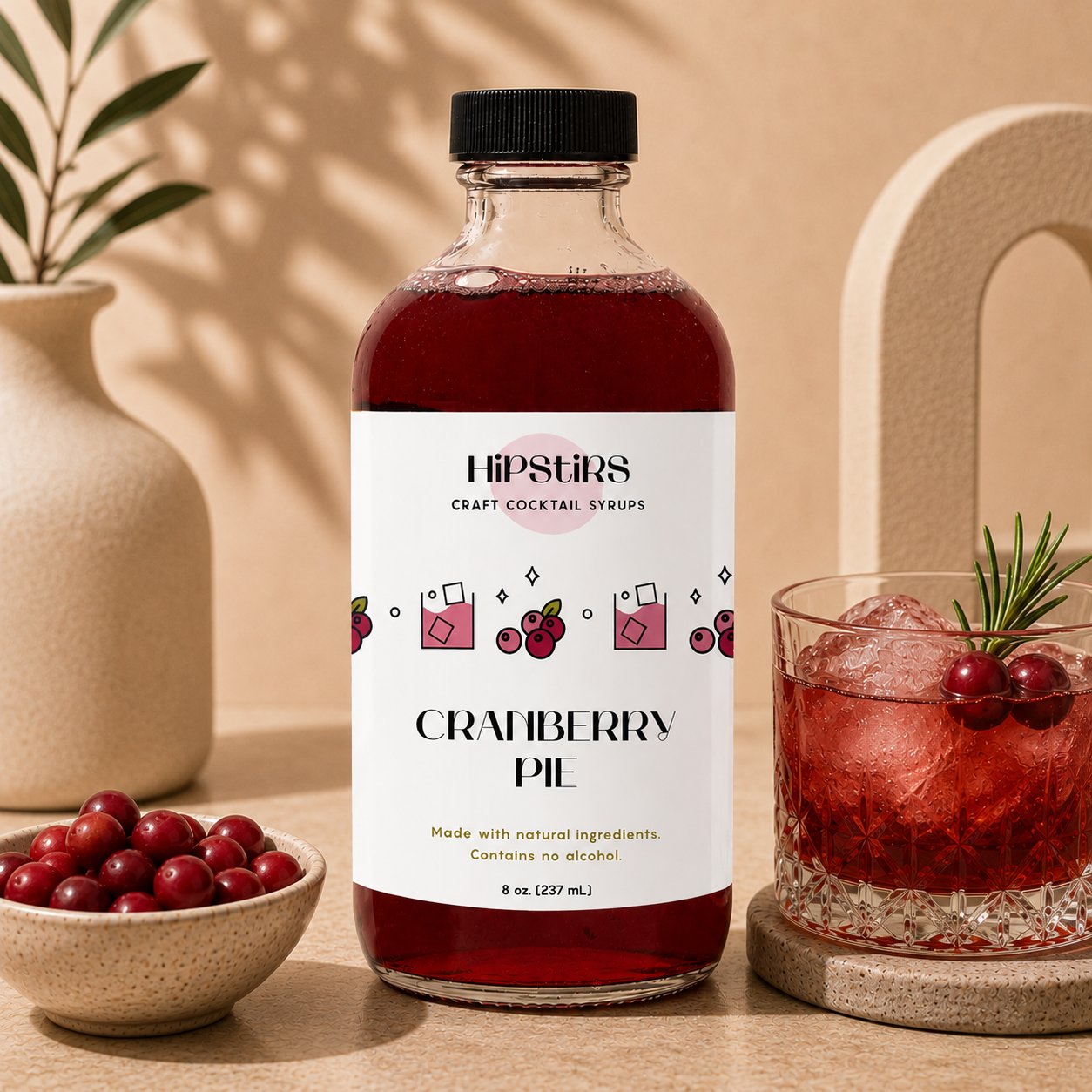 8 zo Cranberry Pie Cocktail Syrup