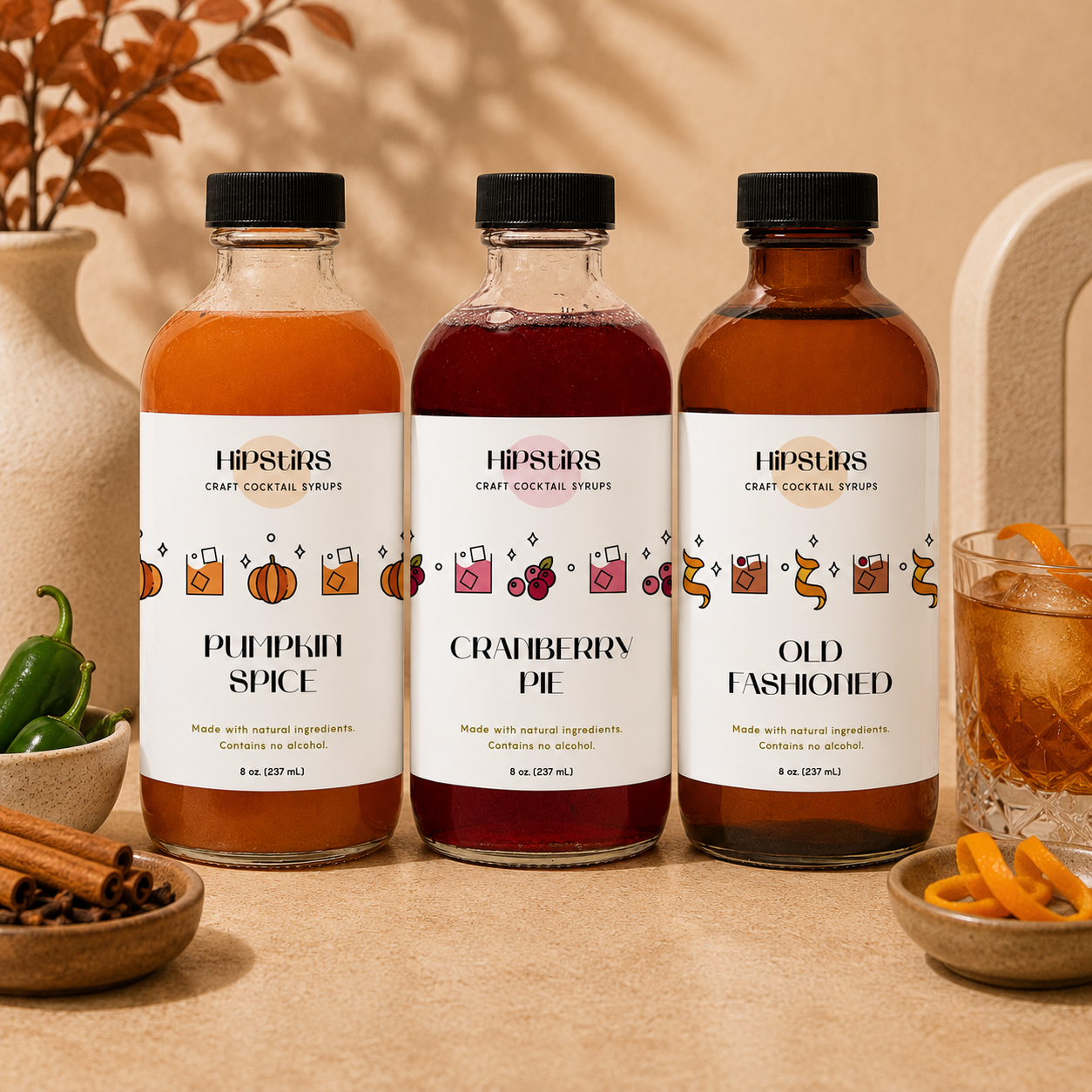 Holiday Cocktail Syrup Trio Pack - Image 2