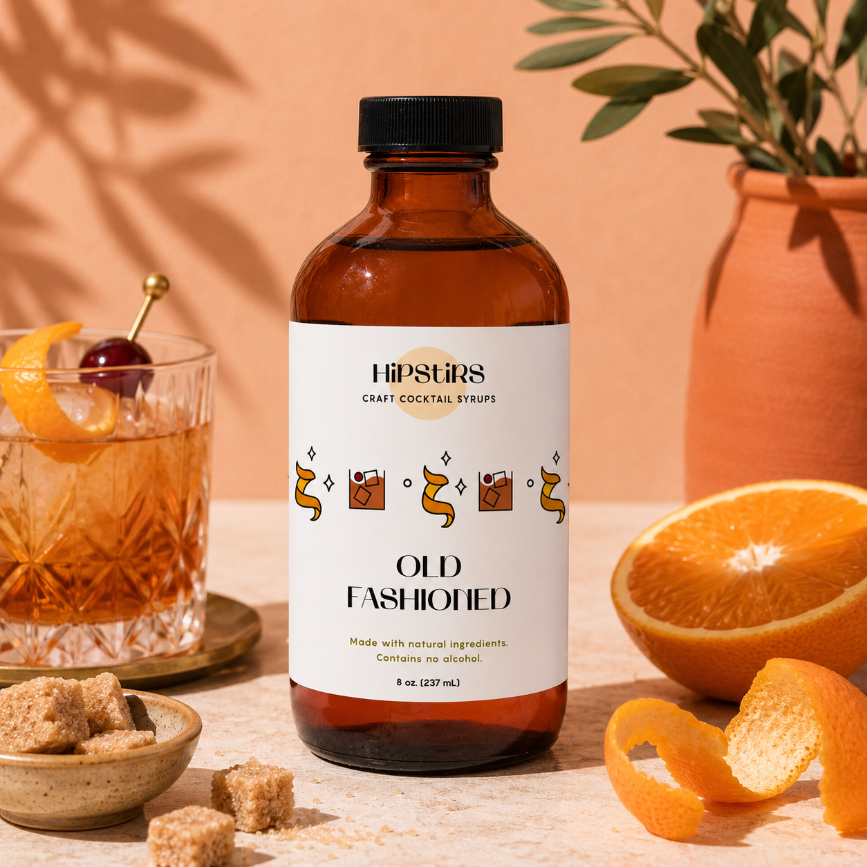 8 oz Old Fashioned Cocktail Syrup