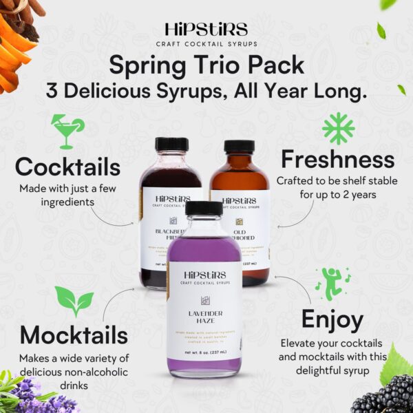 Cocktail Syrup Spring Trio Pack | Lavender Haze, Blackberry Mint, & Old Fashioned - Image 6
