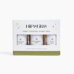 Box of HipStirs Craft Summer Cocktail Syrup Trio Pack