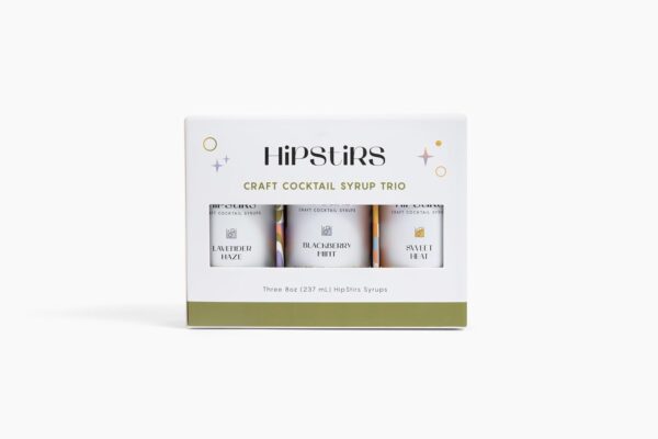 Box of HipStirs Craft Summer Cocktail Syrup Trio Pack