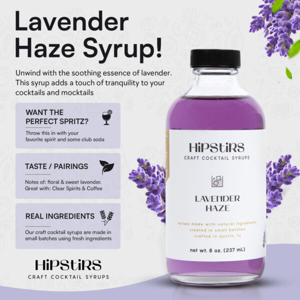 Cocktail Syrup Summer Trio Pack | Lavender Haze, Blackberry Mint, & Sweet Heat - Image 6