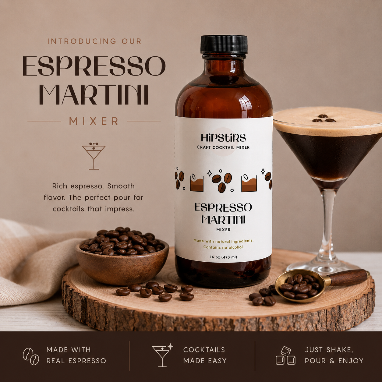 16 oz Espresso Martini Mixer - Image 3